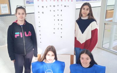 Correspondance Espagne – Villaines la Juhel : des élèves espagnoles présentent leur projet solidaire